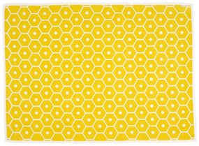 Žltá deka s prímesou vlny 140x180 cm Honey Lemon – Pappelina