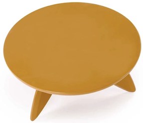Konferenčný stolík Soraya 80 cm horčicovo žltý