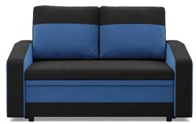 Pohovka ORION čierna / tmavomodrá