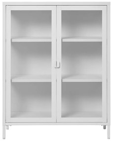 Biela kovová vitrína 80x101 cm Brisbane – House Nordic