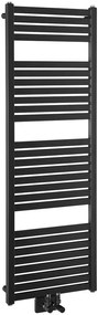 Aqualine Aqualine, TONDI vykurovacie teleso 450x1330 mm, stredové pripojenie, čierna matná, DT476T
