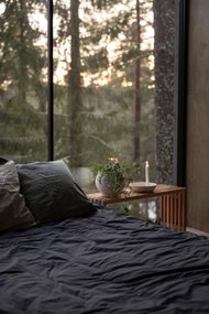 Storefactory Povlečení z organické bavlny Crinkle Midnight 150 × 210 cm