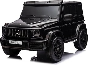 LEAN CARS Elektrické autíčko Mercedes G63 XXL čierne lakované 4x4 24V