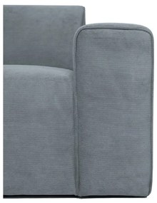 Sivá menčestrová rohová pohovka (ľavý roh) Sting – Scandic