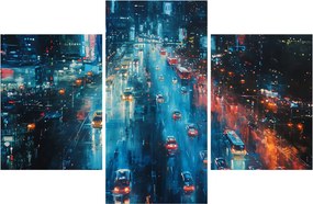 Obraz - Veľkomesto, olejomaľba (90x60 cm)
