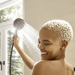 Hansgrohe Pulsify S, Showerpipe 260 1jet EcoSmart s termostatom ShowerTablet Select 400, čierna matná, HAN-24221670
