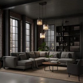 Toolight Toolight, závesné svietidlo 3xE27, EBT025-3CP, čierna, OSW-01225