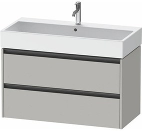 DURAVIT Ketho 2 závesná skrinka pod umývadlo, 2 zásuvky, 984 x 460 x 549 mm, betón šedá matná, K25278007070000