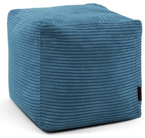 Modrý menčestrový sedací vak Up! MooG – SLOWDOWN