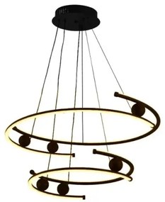 LED Stmievateľný luster na lanku LED/80W/230V 3000-6500K + diaľkové ovládanie