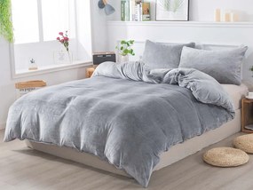 XPOSE® Mikroplyšové obliečky do postieľky JORGA Exclusive - svetlo sivé