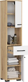 Koupelnová skříňka FIN II 30 cm dub artisan/blíá