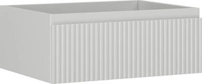 Mexen Rivel, kúpeľňová skrinka 60 cm, 1 zásuvka, drážkovaná, sivá matná, 91A20-06023-1-BF62