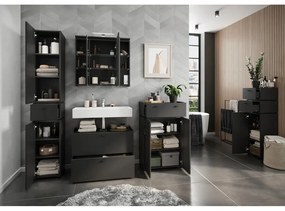 Antracitová skrinka pod umývadlo 80x59 cm Modesto – Germania