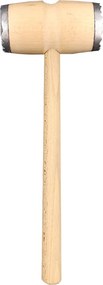 AMADEA Drevená palička na mäso s kovom, masívne drevo, dĺžka 28 cm