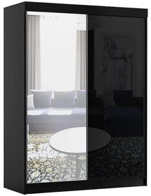 Skriňa Samba 120 cm čierna lask