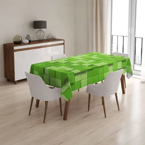 Sablio Obrus Green Blocks 3D - 90x90 cm