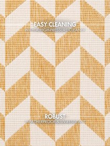 Ted Baker, Behúň Ted Baker Haringey 106380 Yellow White, 80x200, žltá, chodba / predsieň