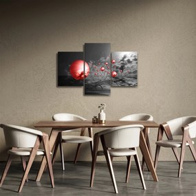 Obraz červených gulí (90x60 cm)