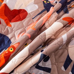 Prehoz na posteľ CATMOSPHERE, farebný Rozmer: 170 x 210 cm