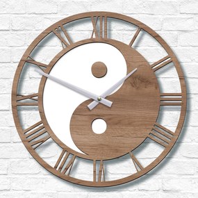 DUBLEZ | Nástenné hodiny s obrazom Jin jang