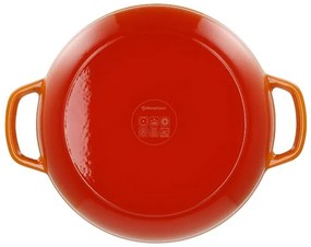 Silvercrest®  Liatinová servírovacia panvica, Ø 30 cm (oranžová)  (100393085)