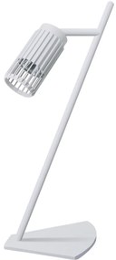Stolná lampa Vertical, 1x biele kovové tienidlo, w