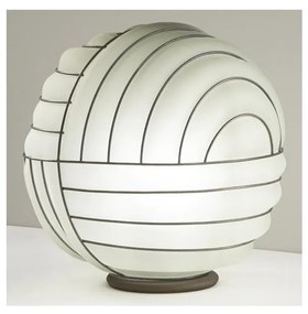 SIRU - Stolná lampa CARTESIO 1xE27/60W/230V hnedá/biela benátske sklo