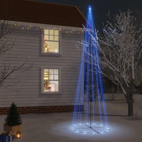 Vianočný stromček kužeľ modré svetlo 1134 LED 230x800 cm 343500