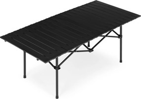 MultiGarden Skladací stôl 120x55 cm s taškou - čierny MultiGarden