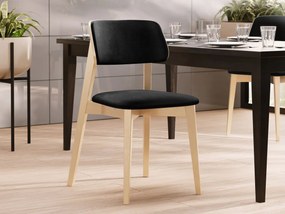Čalúnená jedálenská stolička KT63/C, Dostupné poťahy: Magic Velvet 2216, Farby: buk