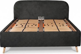 Posteľ čalúnená ZORIANA + lamelový rošt + matrac EMI