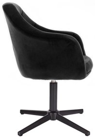 LuxuryForm DESIGN Kreslo ANDORA VELUR na čiernom kříži- čierne