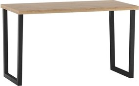 Vintino Jedálenský stôl DARIAN 128 × 67 cm dub zlatý/čierny