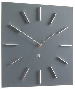 Designové nástěnné hodiny Future Time FT1010GY Square grey 40cm