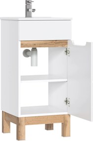 Comad Kúpeľňová skrinka pod umývadlo Bali White 40 biela/dub wotan