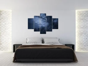 Obraz temného lesa (150x105 cm)