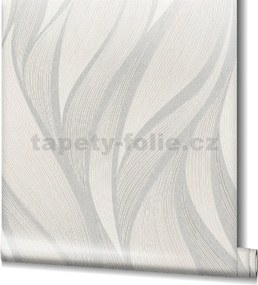Vliesové tapety na stenu Hailey 82234, rozmer 10,05 m x 0,53 m, vlnovky strieborno-hnedé, NOVAMUR 6794-40