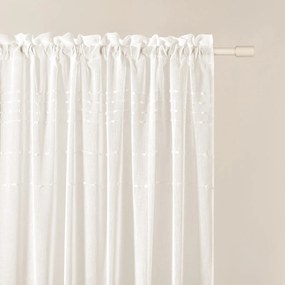 Moderná krémová záclona Marisa so zavesením na pásku 250 x 250 cm
