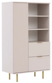 Regál Newelon R1D2SZ NW04 (kašmír + zlatá) . Vlastná spoľahlivá doprava až k Vám domov. 1104871