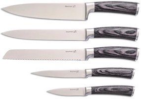 Sada nožov G21 Gourmet Rustic 5 ks + bambusový blok 6002237