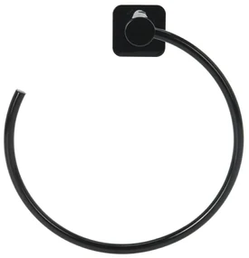 Držiak na uteráky Ring, čierna
