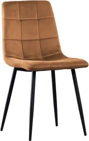 Jedálenská stolička Velvet, hnedá camel látka%