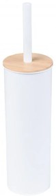 Erga Tango, WC kefa na postavenie 9x9x38 cm, biela-hnedá, ERG-YKA-P.TANGO-WHT