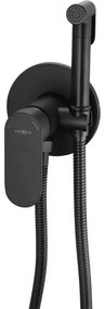 Mexen Milo, podomietková bidetová batéria s ručnou spŕškou, čierna matná, 7599350-70