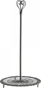 Zinkový kovový stojan na kuchynské utierky s ozdobou Fill - Ø 16*33 cm
