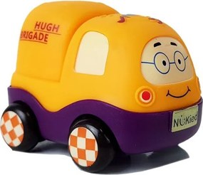 LEAN Toys Sada autíčok, polícia a sanitka, pre bábätká s pohonom, 4 ks