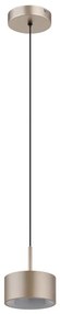 Globo 56964H - LED luster RAYMOND na lankách, LED/12W/230V, 3000K, priemer 15 cm, mosadz