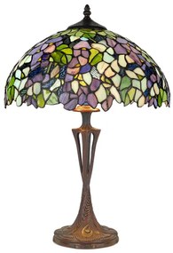 Tiffany lampa do obývačky peacock Ø40*60 kolekcia AMAZONIT