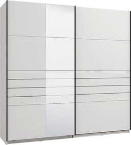 XXXLutz ŠAT. SKRIŇA S POSUV. DVERAMI, biela, 220/217,5/61 cm Xora - Skrine - 000834015314